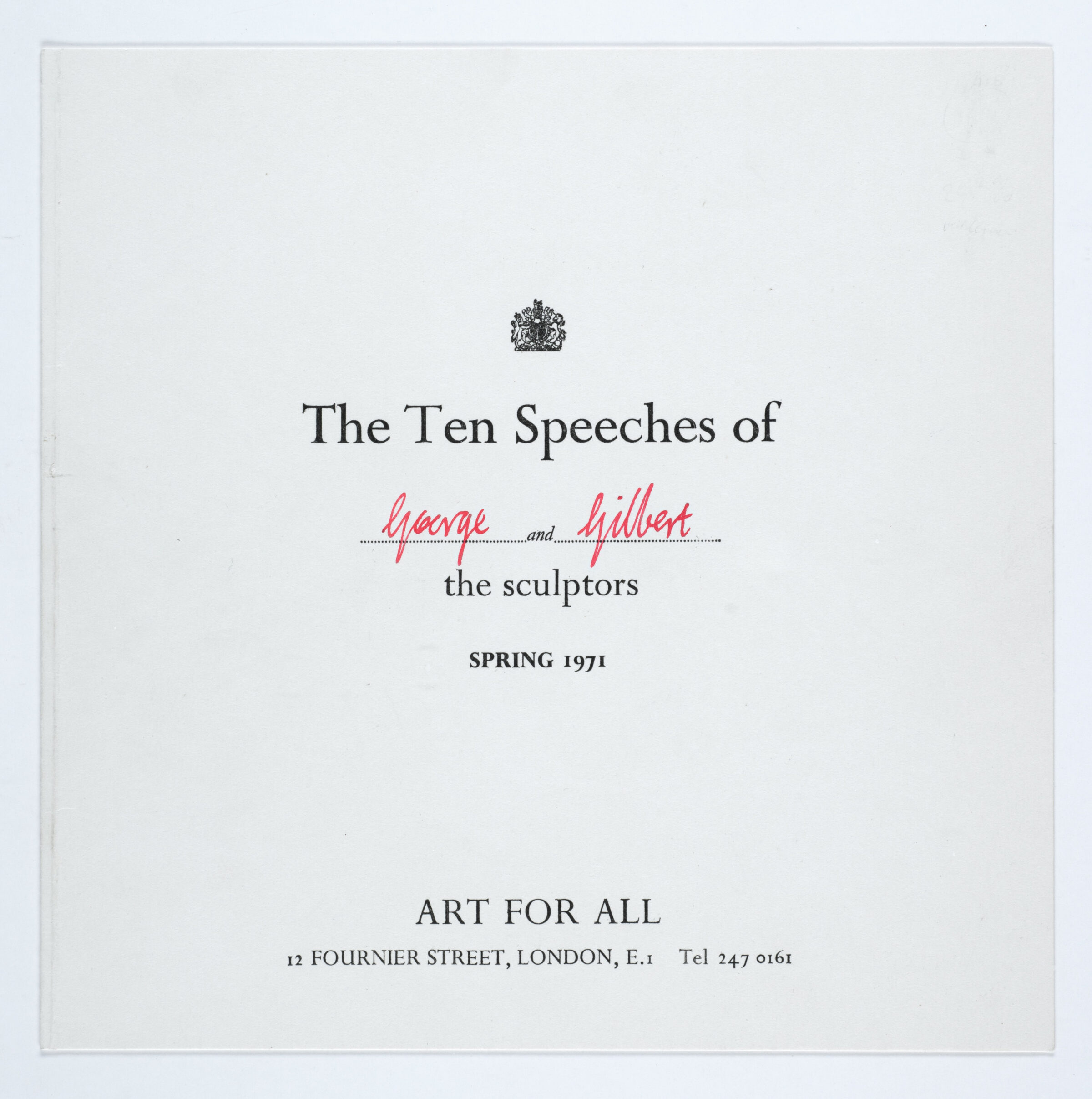 1971 THE TEN SPEECHES edition 10