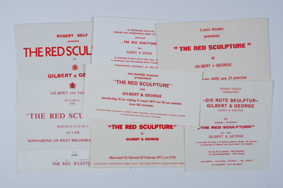 1977 THE RED SCULPTURE performances