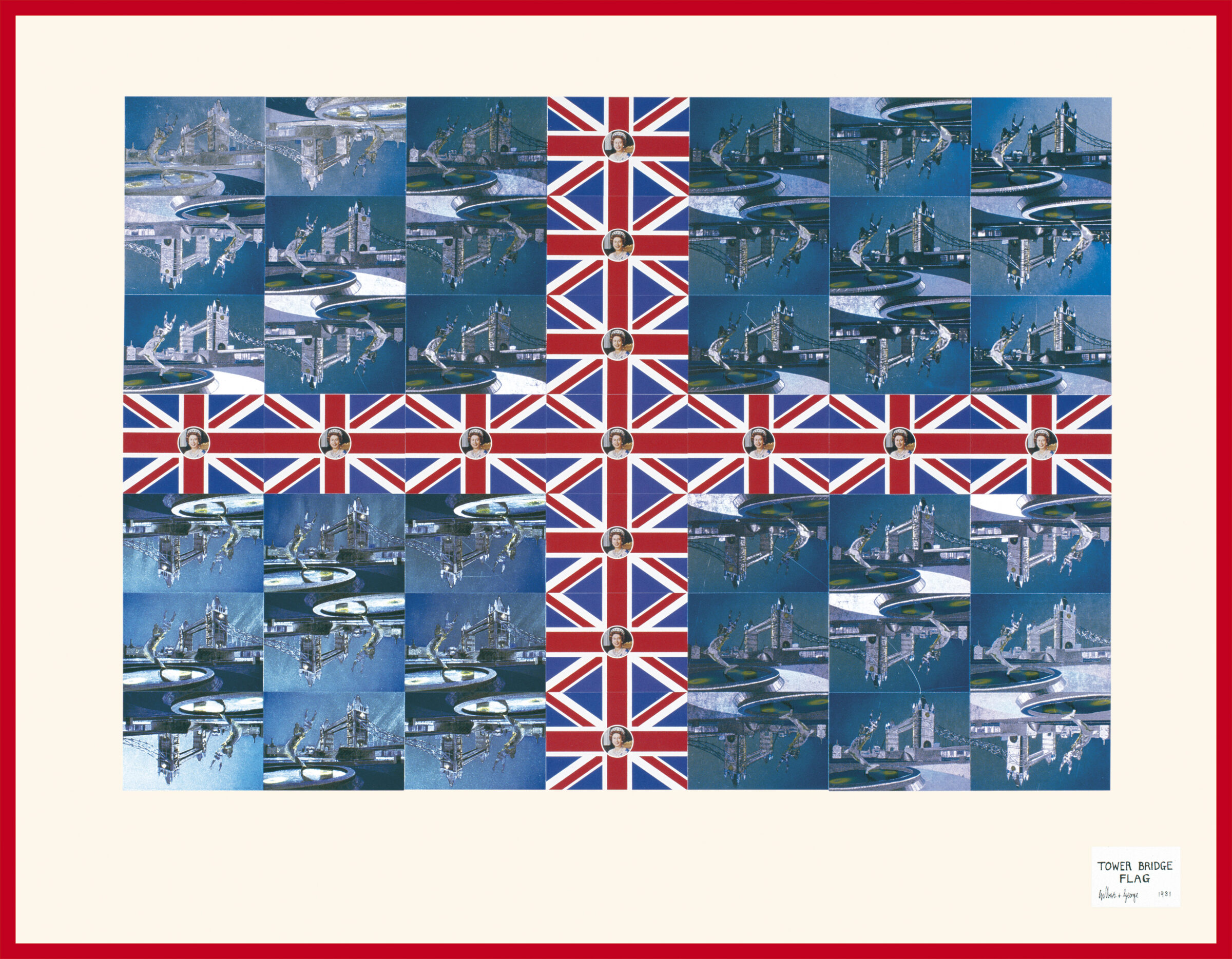 1981 TOWER BRIDGE FLAG 49 parts