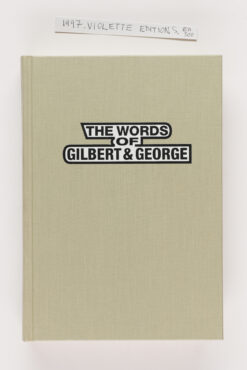 1987 THE WORDS OF GILBERT AND GEORGE COVER edition 300