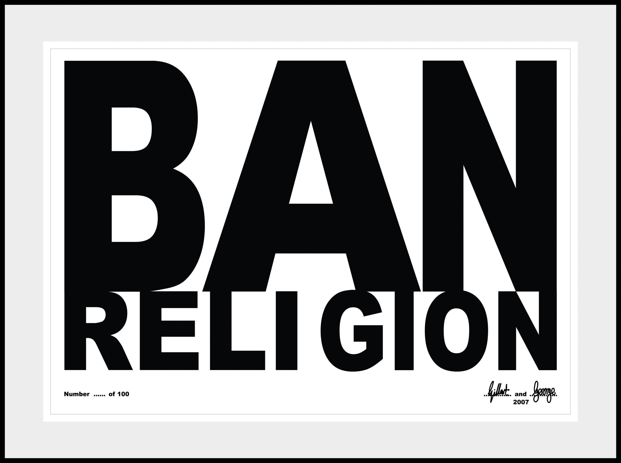2007 BAN RELIGION edition 100