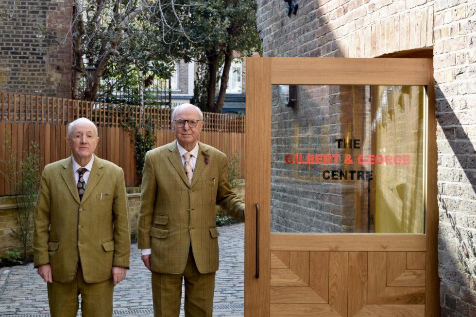 Gilbert & George at The Gilbert & George Centre. Copyright The Gilbert & George Centre